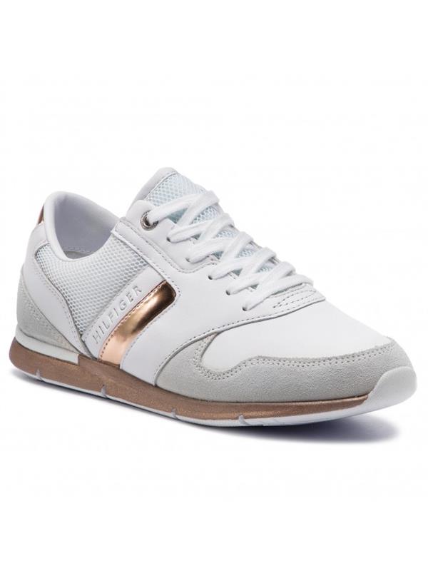 tommy hilfiger rose gold trainers
