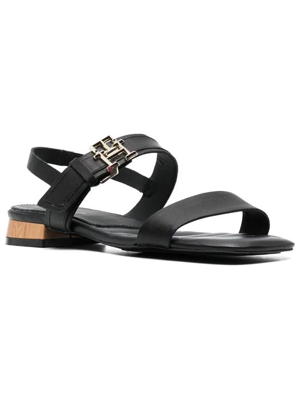 Black tommy hilfiger sandals deals
