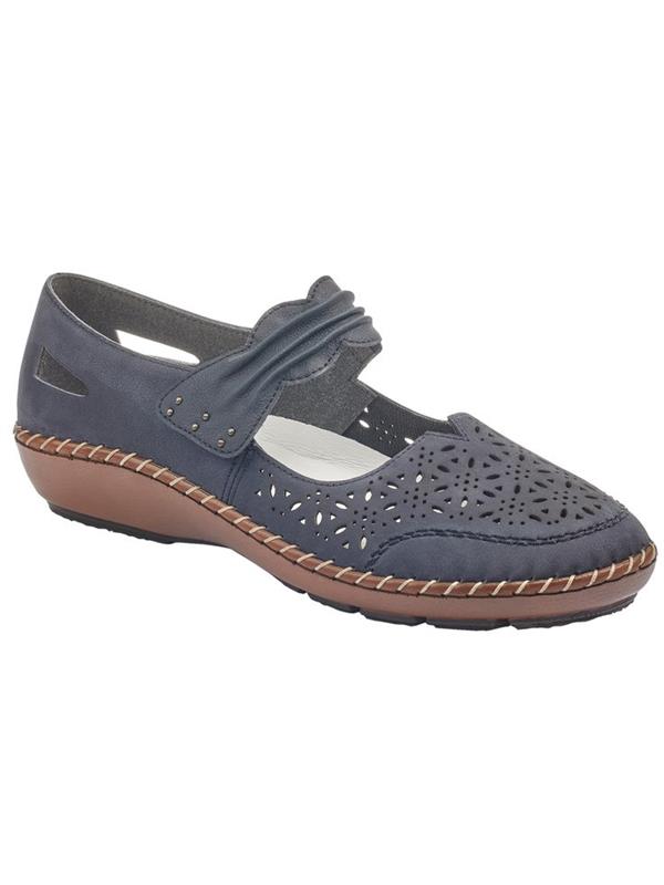 Rieker Shoes 44896 Navy Buy Online from Pettits est 1860