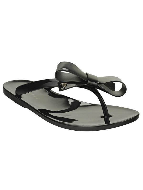 Sparkling Crystal Bow Flat Sandals - Elegant Comfort for Any Occasion -  Stylon.pk