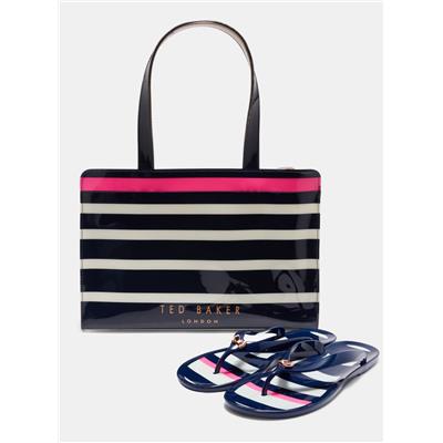 ted baker bag and flip flops
