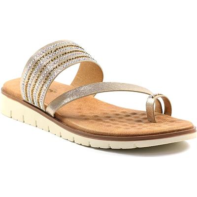 Lunar Sandals Felicity JLH290 Gold Black Buy Online from Pettits