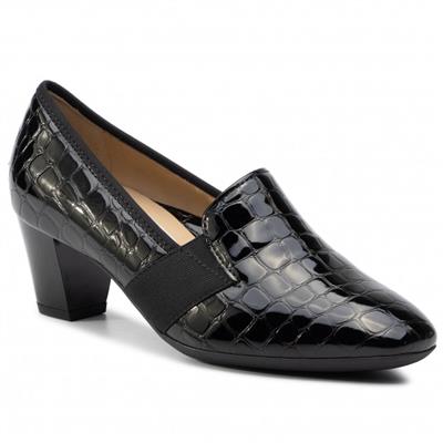 Ara 18004 Black Croc Womens Shoes Buy Online from Pettits est 1860