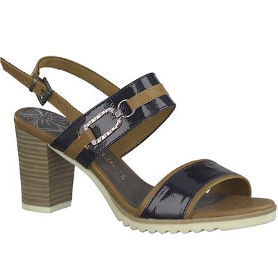 cilia Narabar Svække Marco Tozzi Sandals - 28704-24 Navy Multi – Buy Online from Pettits,