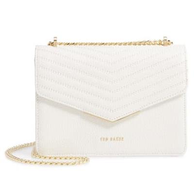 Ted baker top white clutch bag
