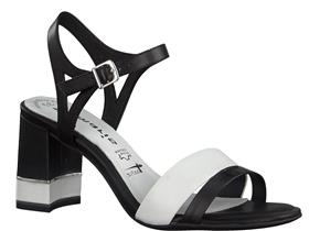 Tamaris Sandals - 28033-24 Black White 
