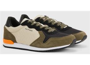 Tommy Hilfiger Shoes - Iconic Material Mix Runner Green