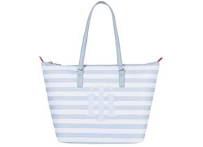 Tommy Hilfiger Bags - Poppy Tote SS22 Pale Blue Stripes