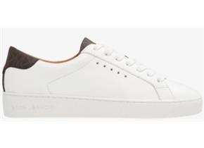 Michael Kors Shoes - Irving Lace Up White Brown Logo