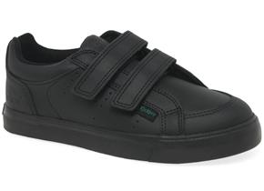 Kickers Infant - Tovni Twin Velcro Black Leather