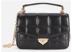 Michael Kors Bags - Soho SM Chain Shoulder Bag Black Leather