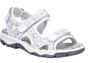 Rieker Sandals - 68872 White Multi
