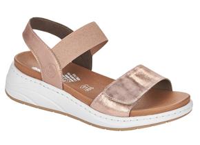 Rieker Sandals - 64300 Pink Metallic