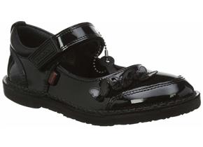 Kickers Shoes - Adlar Flutter MJ Inf Black Patent 