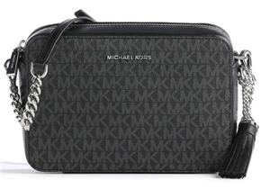 Michael Kors Bags - Jet Set Large EW Crossbody Black Logo