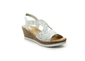 Rieker Sandals - 61916 White Multi