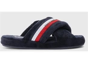 Tommy Hilfiger Slippers - Comfy Home Slippers With Straps Navy
