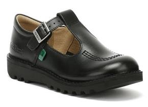 Kickers Shoes - Kick T Infant Black Leather