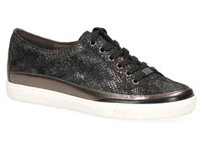 Caprice Shoes - 23654-25 Black Reptile
