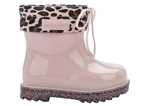 Melissa Boots - Mini Rain Boot Print Blush Glitter
