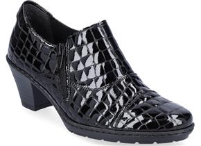 Rieker Shoes - 57173 Black Croc