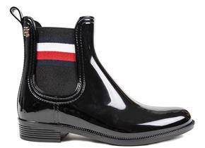 Tommy Hilfiger Boots - Corporate Ribbon Rainboot Black