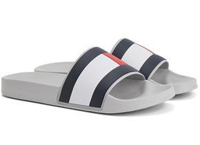 Tommy Hilfiger Sandals - Rubber TH Flag Sandal Grey