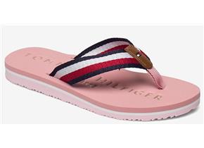 Tommy Hilfiger Sandals - Tommy Ribbon Flat Beach Sandal Pink