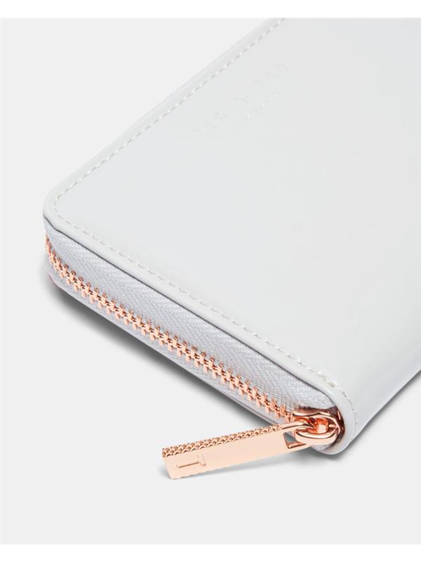 ted baker grey and rose gold purse