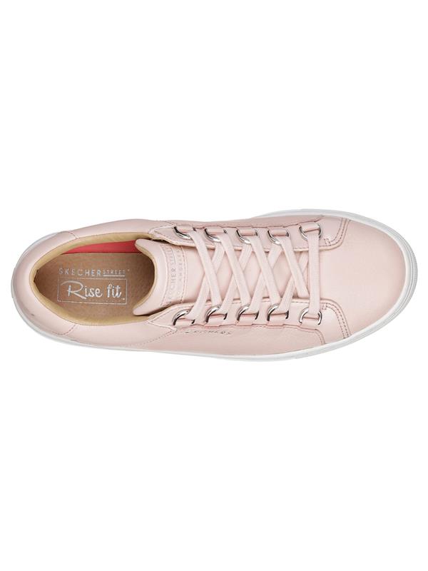 Skechers side on sale street pink