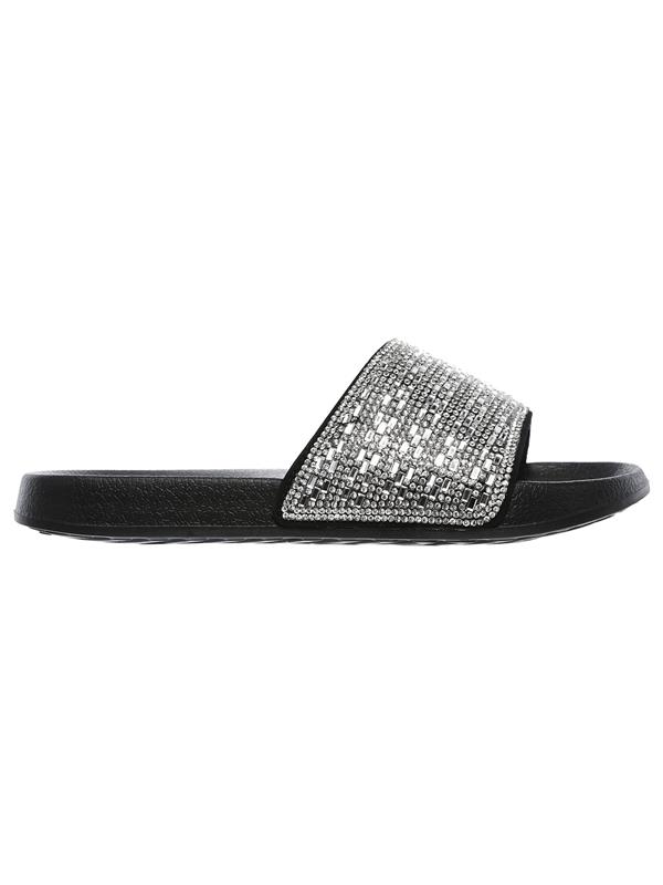 Skechers 2nd take summer chic rhinestone slide sandal hotsell
