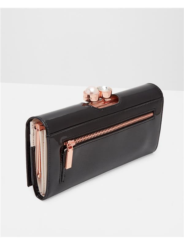 Ted baker black patent purse on sale
